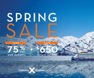 Celebrity Cruises Spring Sale - Dollars Off  - Special cruise offer